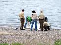 Wasserleiche angespuelt Koeln Deutz Rheinpark Hoehe Zoobruecke P17